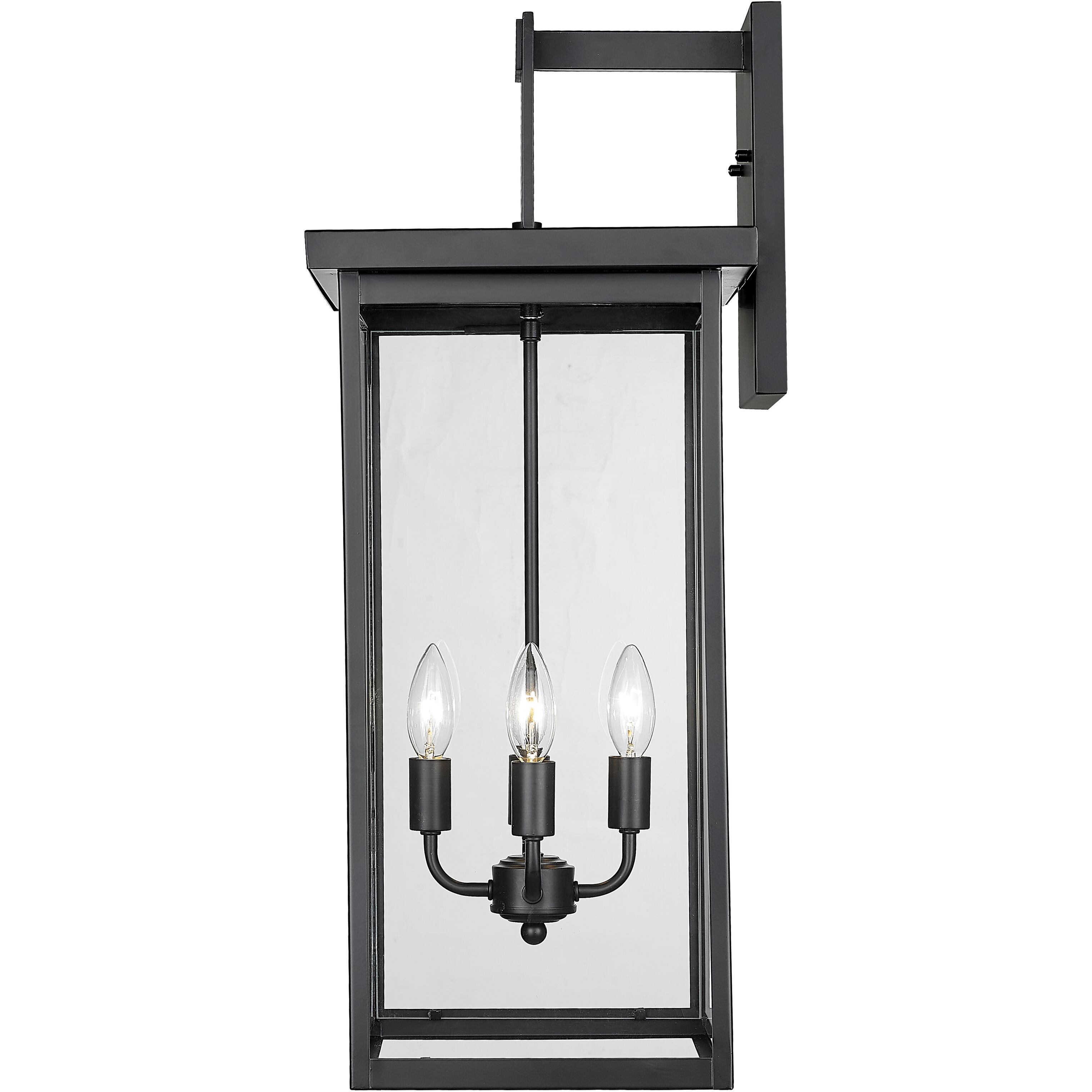 Barkeley 4 Light 27 inch Powder Coated Black Outdoor Wall Sconce